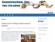 Tablet Screenshot of construction-etc.com